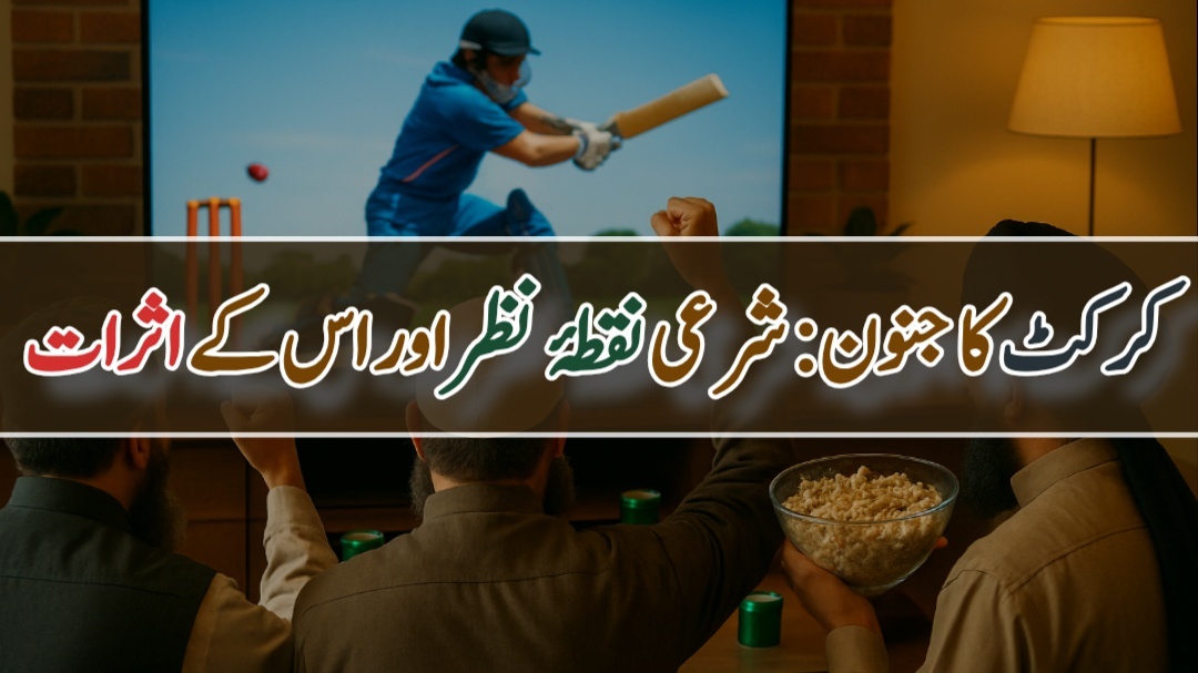 کرکٹ کا جنون: شرعی نقطۂ نظر اور اس کے اثرات